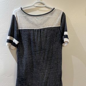 Dark Grey and White size Medium.